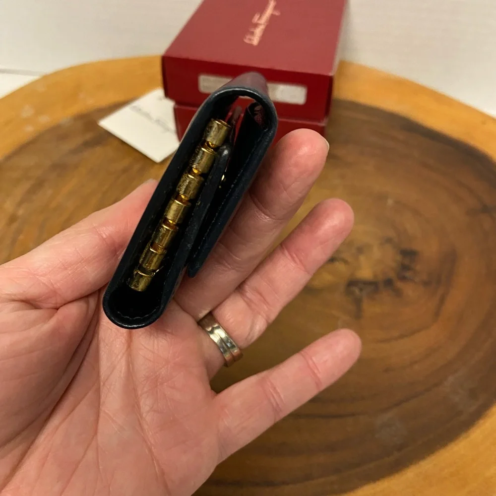 Salvatore Ferragamo Vintage Key Holder Key Fob In Box